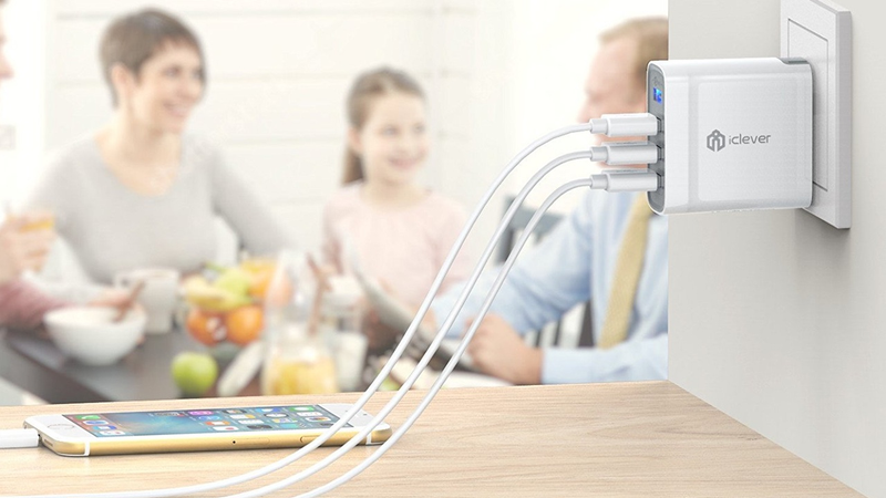 iClever Boostcube 40W 4-Port Charger, $15 with code ICICWC40